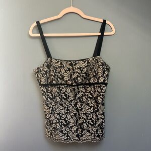 Elegant Lace and Velvet Women's Top